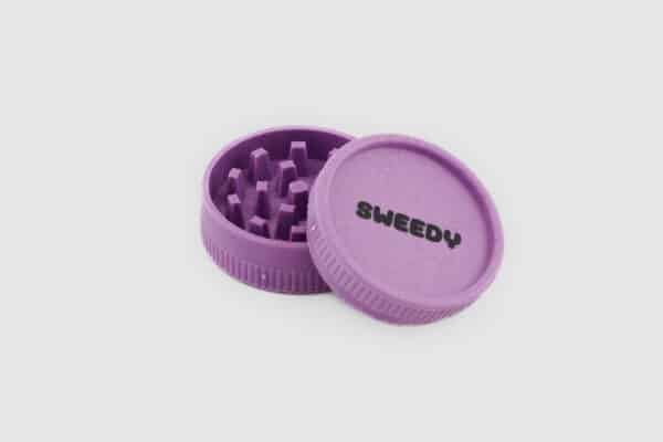 Grinder Bio Hemp 2 Piani Sweedy Viola Aperto