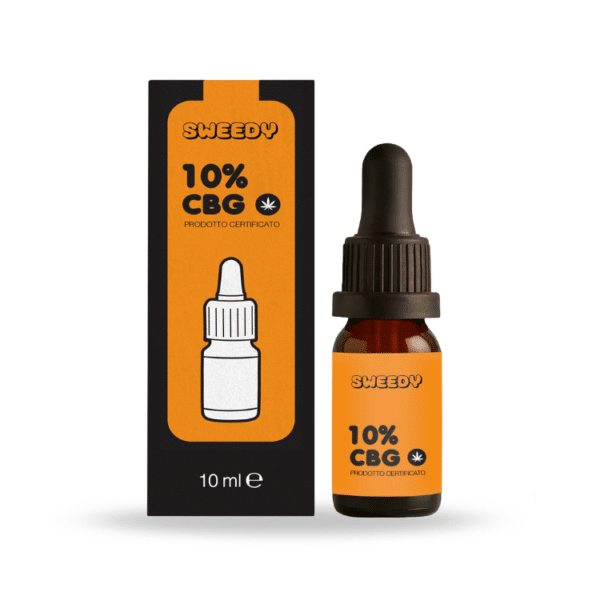 Mockup Confezione in cartoncino + Boccetta Olio CBG 10%