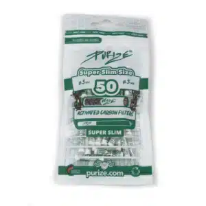 Pack da 50 Filtri a carboni attivi Purize Super Slim 5mm bianchi